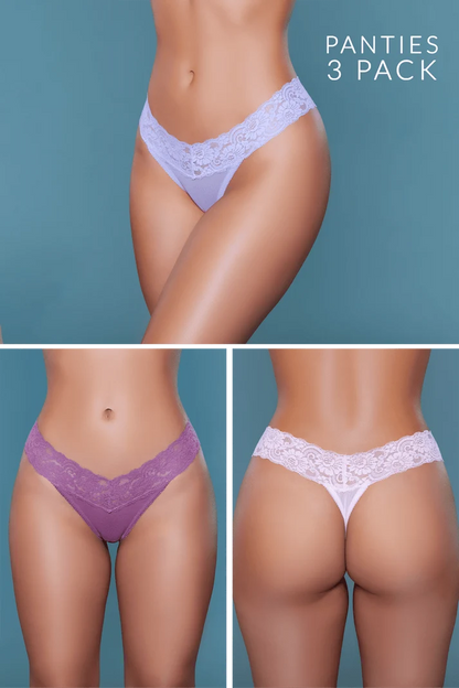 Mila Thong 3 Pack