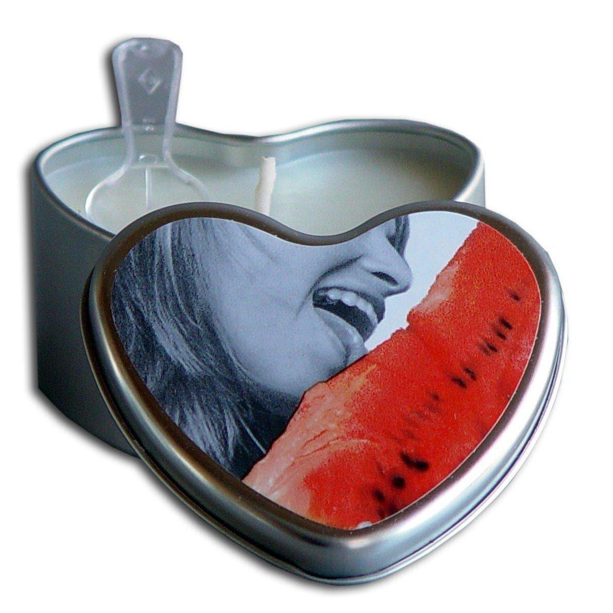 Earthly Body Hemp Seed Edible Massage Candle Watermelon 4 oz